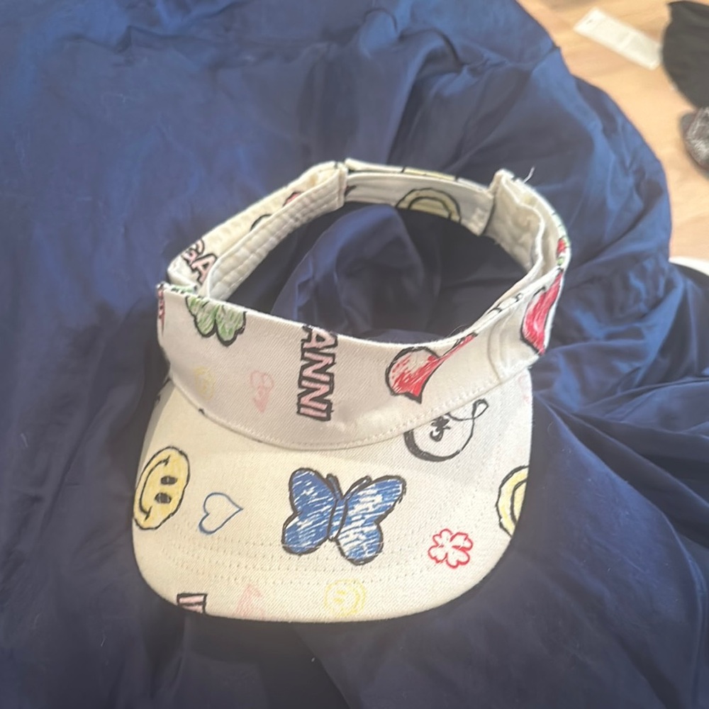 Ganni visor hat size small